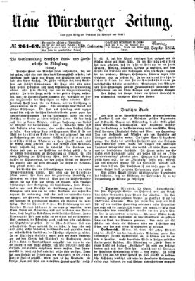 Neue Würzburger Zeitung Montag 22. September 1862