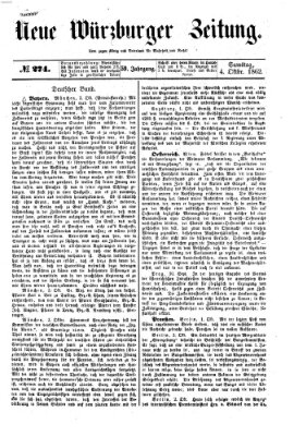 Neue Würzburger Zeitung Samstag 4. Oktober 1862