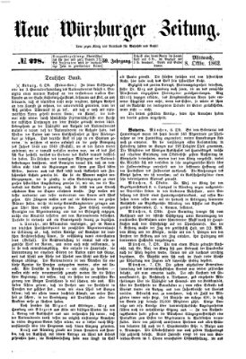 Neue Würzburger Zeitung Mittwoch 8. Oktober 1862