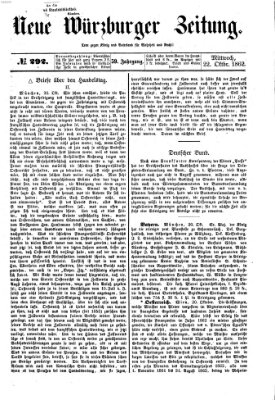 Neue Würzburger Zeitung Mittwoch 22. Oktober 1862