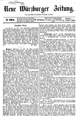 Neue Würzburger Zeitung Freitag 24. Oktober 1862