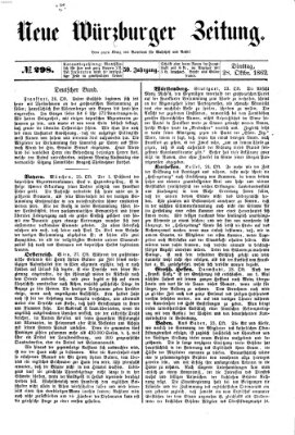 Neue Würzburger Zeitung Dienstag 28. Oktober 1862