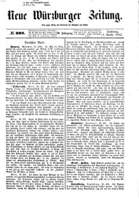 Neue Würzburger Zeitung Samstag 1. November 1862