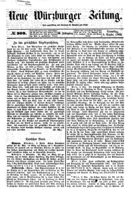 Neue Würzburger Zeitung Samstag 8. November 1862