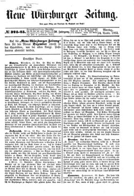 Neue Würzburger Zeitung Montag 24. November 1862