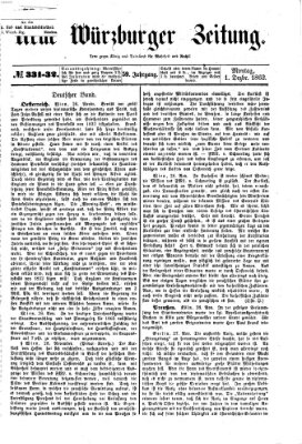 Neue Würzburger Zeitung Montag 1. Dezember 1862