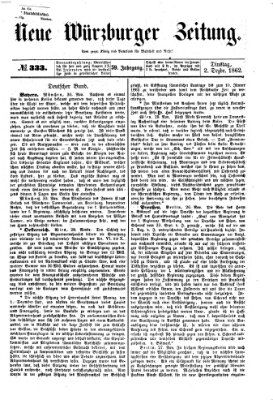 Neue Würzburger Zeitung Dienstag 2. Dezember 1862