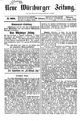 Neue Würzburger Zeitung Mittwoch 17. Dezember 1862