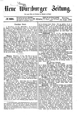 Neue Würzburger Zeitung Samstag 20. Dezember 1862