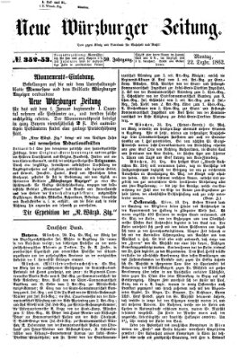 Neue Würzburger Zeitung Montag 22. Dezember 1862