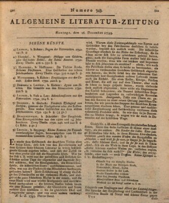 Allgemeine Literatur-Zeitung (Literarisches Zentralblatt für Deutschland) Montag 16. Dezember 1793