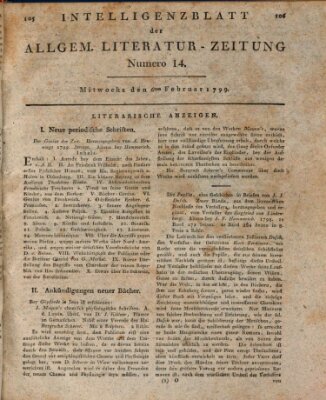 Allgemeine Literatur-Zeitung (Literarisches Zentralblatt für Deutschland) Mittwoch 6. Februar 1799