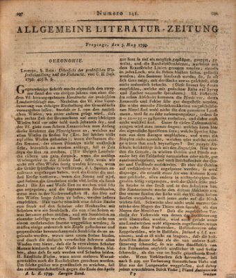 Allgemeine Literatur-Zeitung (Literarisches Zentralblatt für Deutschland) Freitag 3. Mai 1799