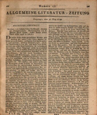 Allgemeine Literatur-Zeitung (Literarisches Zentralblatt für Deutschland) Freitag 17. Mai 1799