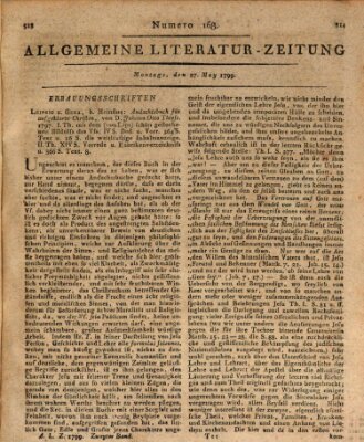 Allgemeine Literatur-Zeitung (Literarisches Zentralblatt für Deutschland) Montag 27. Mai 1799