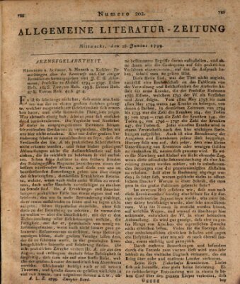 Allgemeine Literatur-Zeitung (Literarisches Zentralblatt für Deutschland) Mittwoch 26. Juni 1799