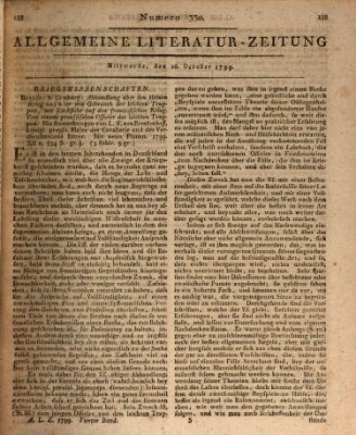 Allgemeine Literatur-Zeitung (Literarisches Zentralblatt für Deutschland) Mittwoch 16. Oktober 1799