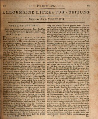 Allgemeine Literatur-Zeitung (Literarisches Zentralblatt für Deutschland) Freitag 8. November 1799