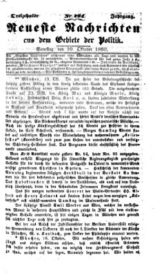 Neueste Nachrichten aus dem Gebiete der Politik (Münchner neueste Nachrichten) Samstag 20. Oktober 1860