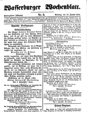 Wasserburger Wochenblatt Sonntag 27. Januar 1856