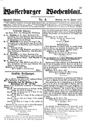 Wasserburger Wochenblatt Sonntag 25. Januar 1857