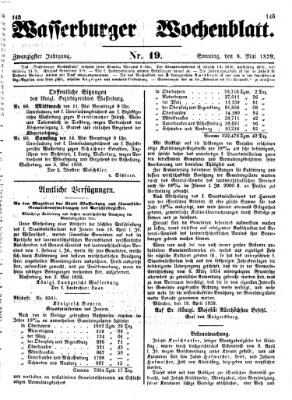 Wasserburger Wochenblatt Sonntag 8. Mai 1859