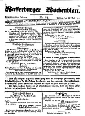 Wasserburger Wochenblatt Sonntag 25. Mai 1862