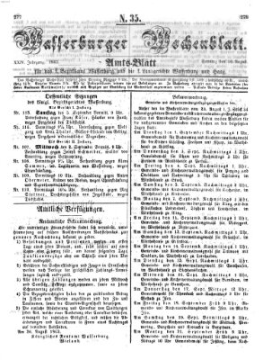 Wasserburger Wochenblatt Sonntag 30. August 1863