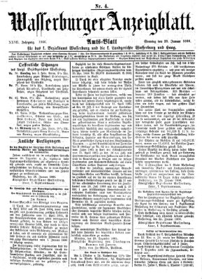 Wasserburger Anzeigblatt (Wasserburger Wochenblatt) Sonntag 28. Januar 1866