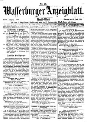 Wasserburger Anzeigblatt (Wasserburger Wochenblatt) Sonntag 22. Juli 1866