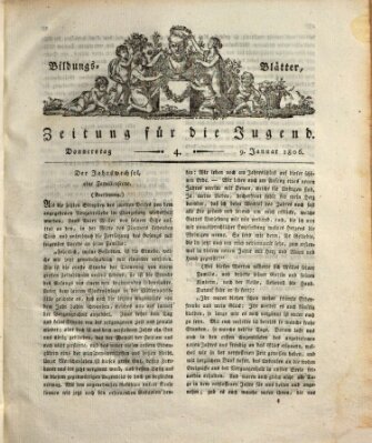 Bildungsblätter oder Zeitung für die Jugend Donnerstag 9. Januar 1806