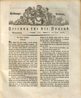 Bildungsblätter oder Zeitung für die Jugend Samstag 28. Juni 1806