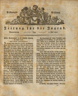 Bildungsblätter oder Zeitung für die Jugend Donnerstag 2. Juli 1807