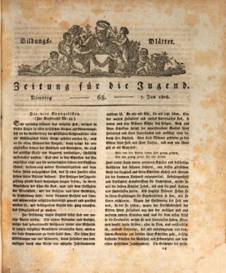 Bildungsblätter oder Zeitung für die Jugend Dienstag 7. Juni 1808