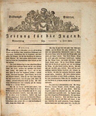 Bildungsblätter oder Zeitung für die Jugend Donnerstag 9. Juni 1808