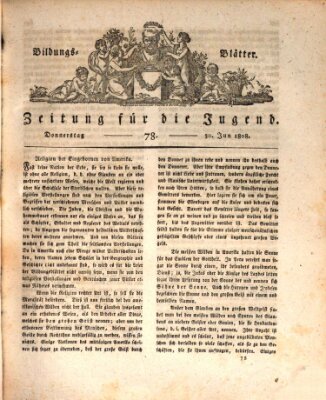 Bildungsblätter oder Zeitung für die Jugend Donnerstag 30. Juni 1808