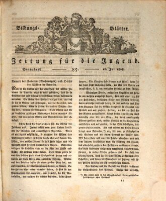 Bildungsblätter oder Zeitung für die Jugend Samstag 16. Juli 1808