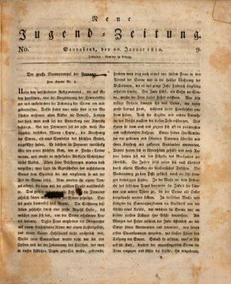 Neue Jugendzeitung (Bildungsblätter oder Zeitung für die Jugend) Samstag 20. Januar 1810