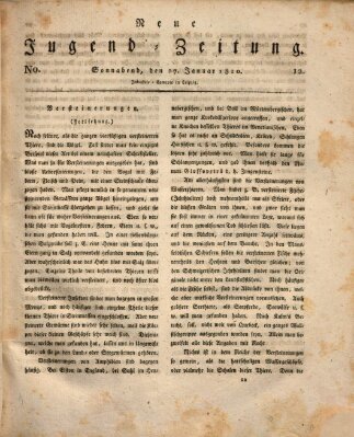 Neue Jugendzeitung (Bildungsblätter oder Zeitung für die Jugend) Samstag 27. Januar 1810