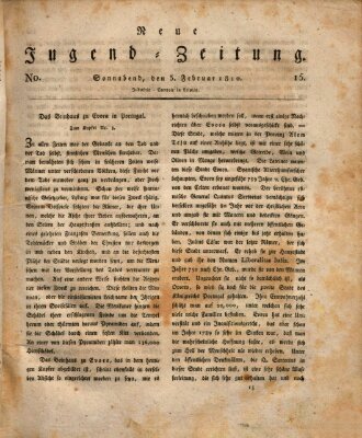 Neue Jugendzeitung (Bildungsblätter oder Zeitung für die Jugend) Samstag 3. Februar 1810