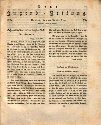 Neue Jugendzeitung (Bildungsblätter oder Zeitung für die Jugend) Mittwoch 13. Juni 1810