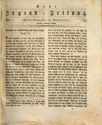 Neue Jugendzeitung (Bildungsblätter oder Zeitung für die Jugend) Donnerstag 24. Januar 1811