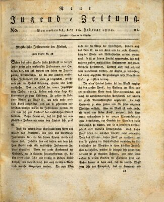 Neue Jugendzeitung (Bildungsblätter oder Zeitung für die Jugend) Samstag 16. Februar 1811