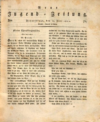 Neue Jugendzeitung (Bildungsblätter oder Zeitung für die Jugend) Donnerstag 13. Juni 1811