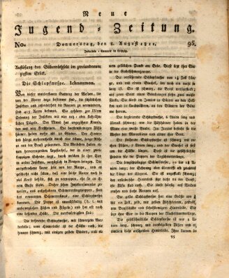 Neue Jugendzeitung (Bildungsblätter oder Zeitung für die Jugend) Donnerstag 8. August 1811