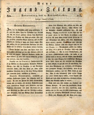 Neue Jugendzeitung (Bildungsblätter oder Zeitung für die Jugend) Donnerstag 19. September 1811