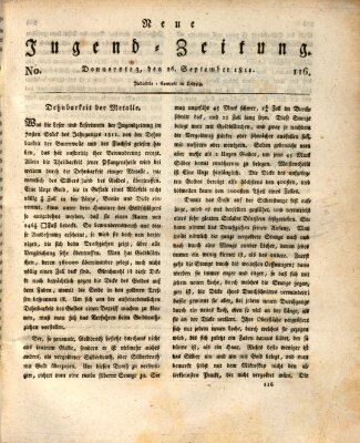 Neue Jugendzeitung (Bildungsblätter oder Zeitung für die Jugend) Donnerstag 26. September 1811