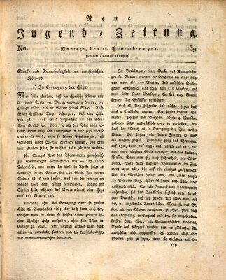 Neue Jugendzeitung (Bildungsblätter oder Zeitung für die Jugend) Montag 18. November 1811