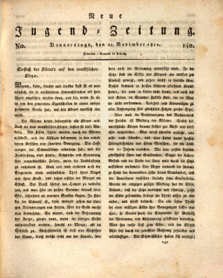 Neue Jugendzeitung (Bildungsblätter oder Zeitung für die Jugend) Donnerstag 21. November 1811