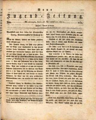 Neue Jugendzeitung (Bildungsblätter oder Zeitung für die Jugend) Montag 16. Dezember 1811